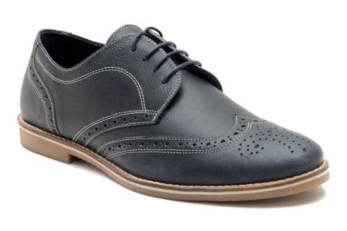 Red Tape Checkley Navy Casual Brogues